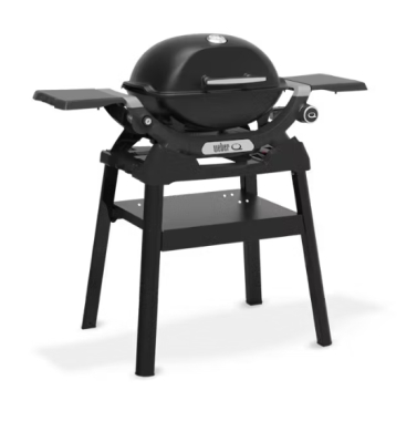 Weber Q 1200N Gasgrill mit Seitentischen und kompaktem Stand, 1501083